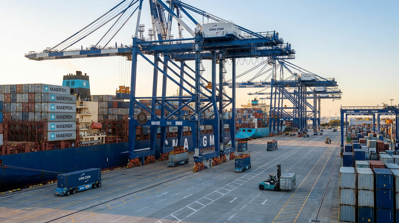 Operasional logistik dan perdagangan